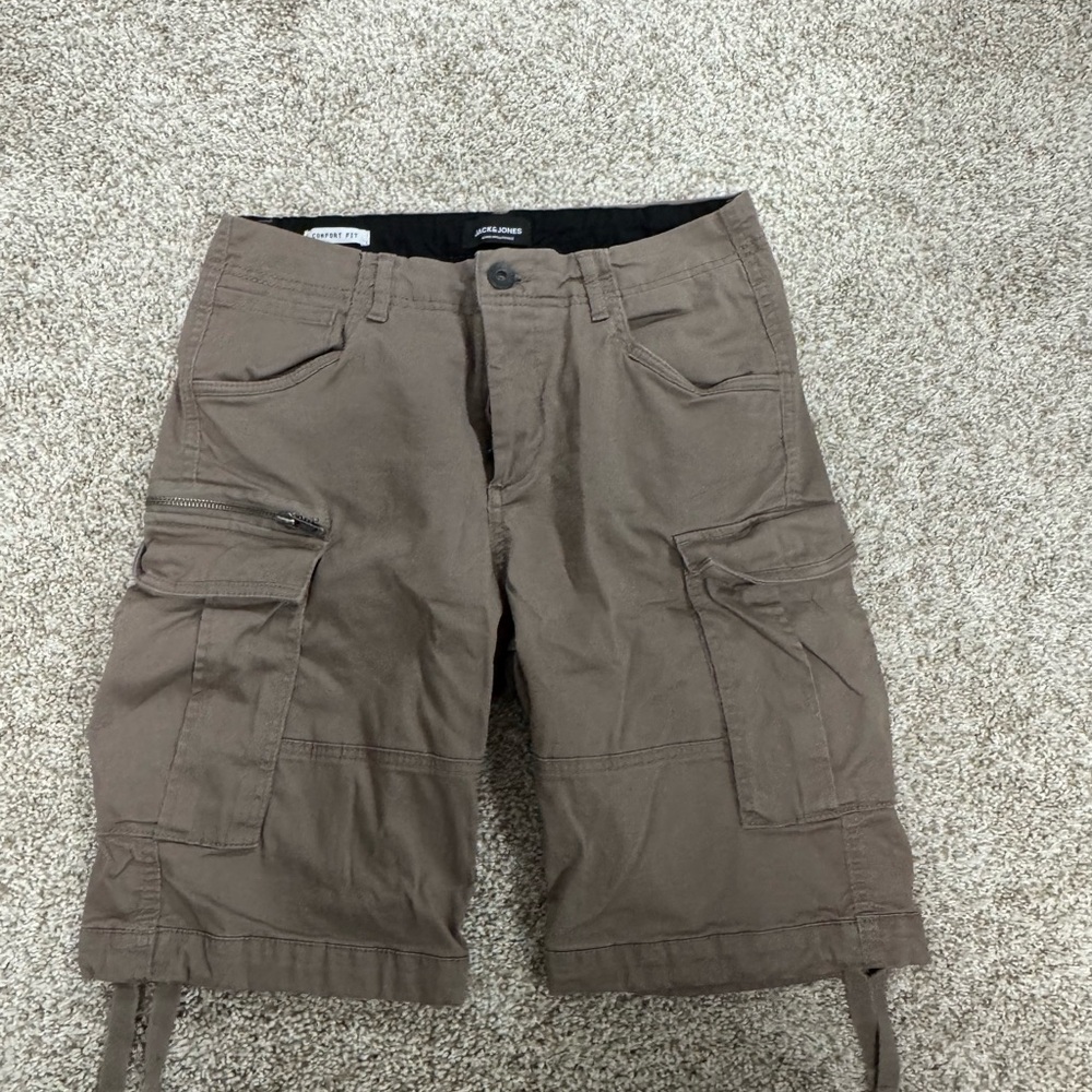 Jack And Jones Brown Cargo Shorts Knee-Length Durable